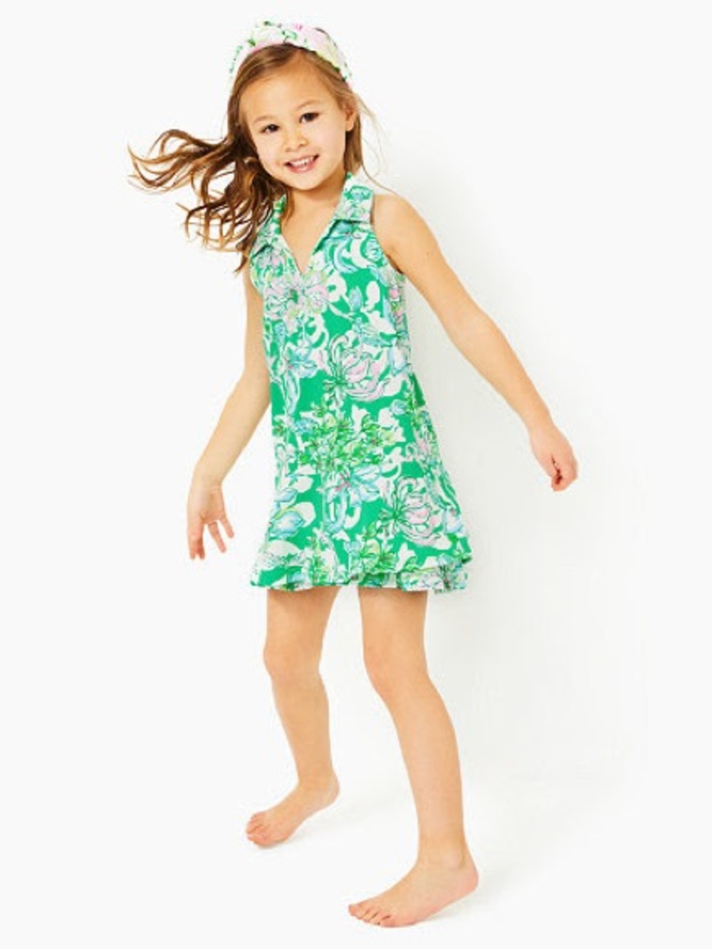 Lilly Pulitzer mini Dania dress Spearmint Blossom Views